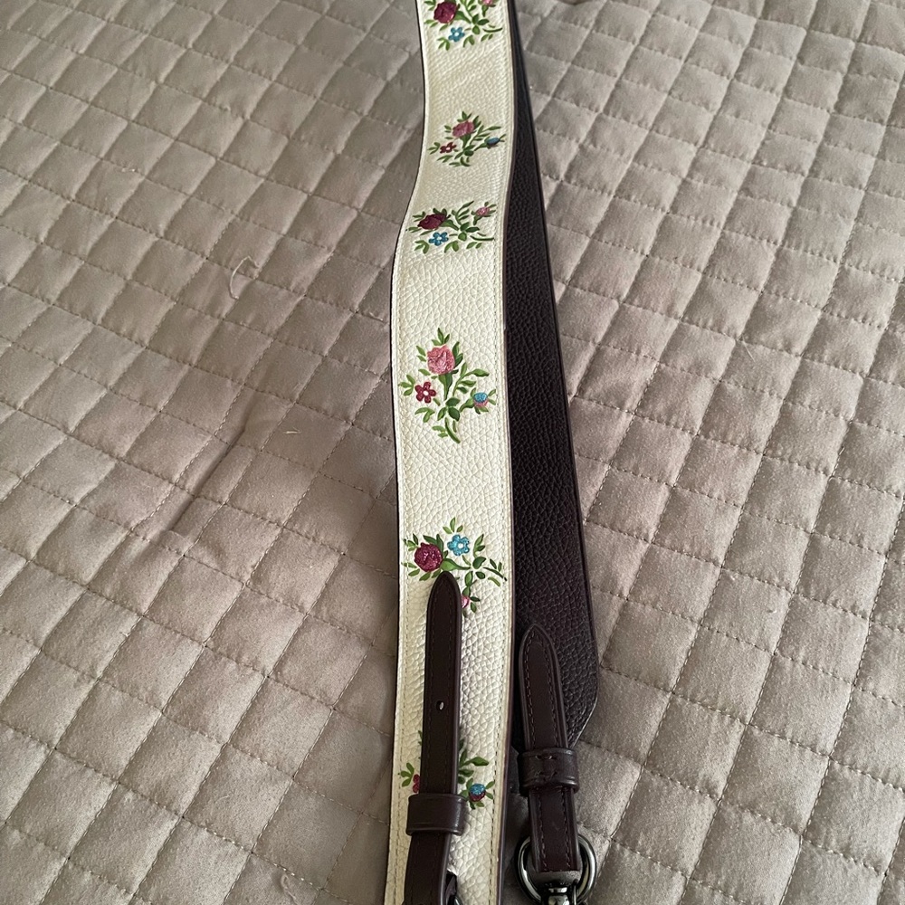Coach floral novelty strap